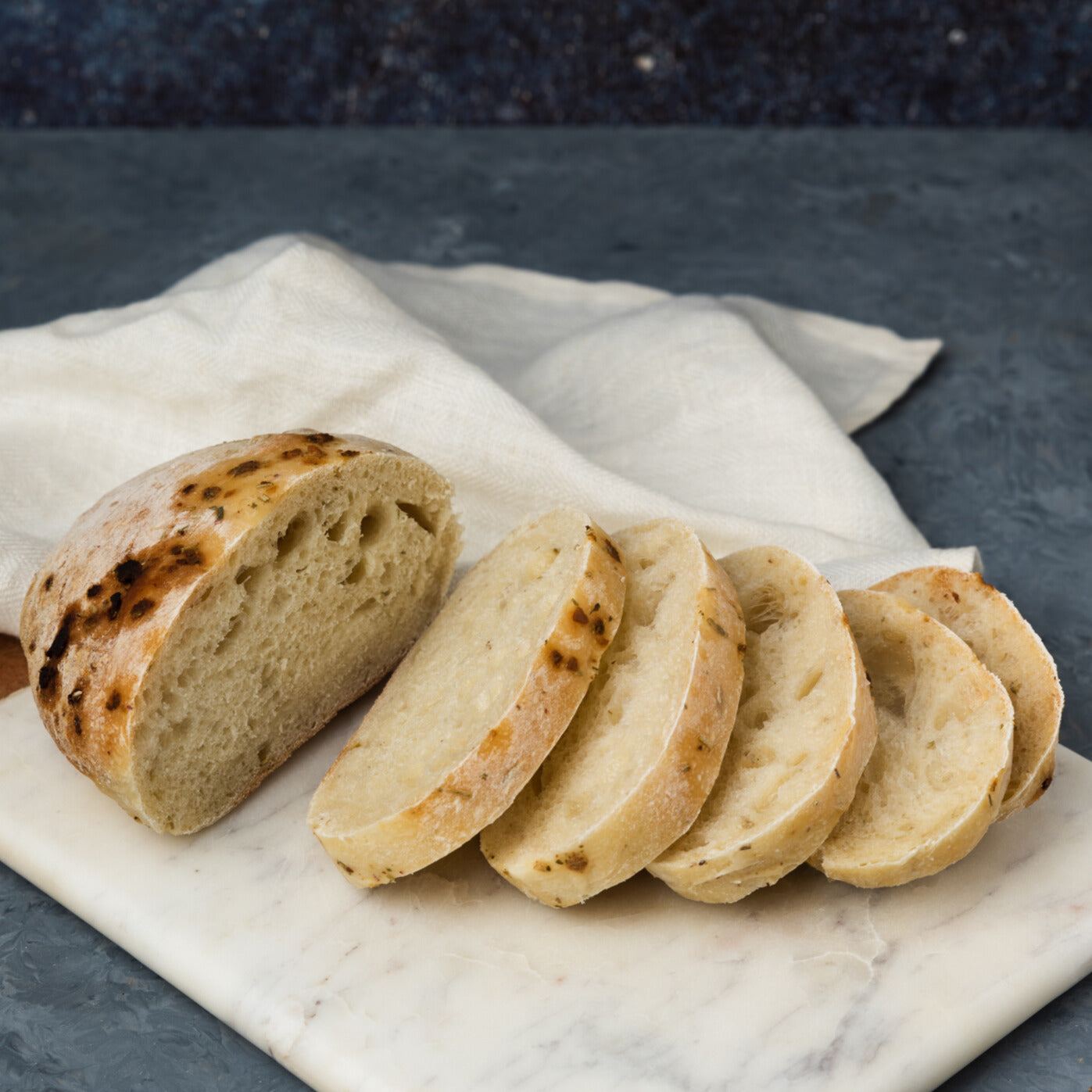Ciabatta with Italian Herbs and Garlic